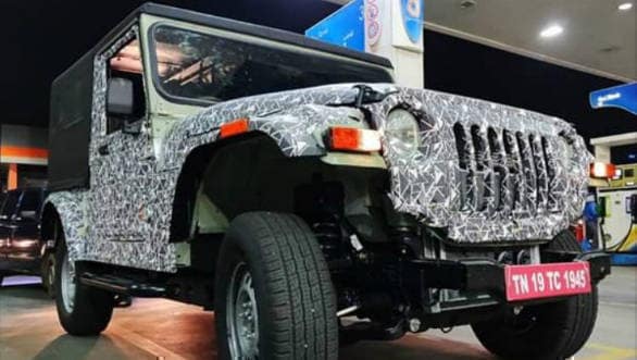 More spy images emerge of the second-gen Mahindra Thar 4X4