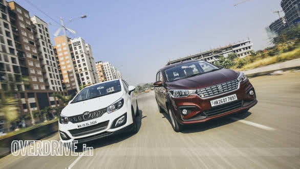 Comparison test: Maruti Suzuki Ertiga vs Mahindra Marazzo - Overdrive
