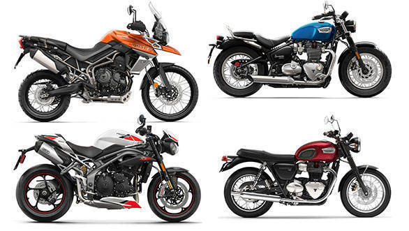 2019 Triumph Motorcycle range gets updated colour options