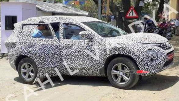 Production-spec Tata Buzzard SUV spotted testing under camouflage