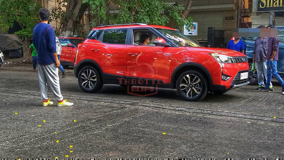 2019 Mahindra XUV300 AMT SUV spotted undisguised again