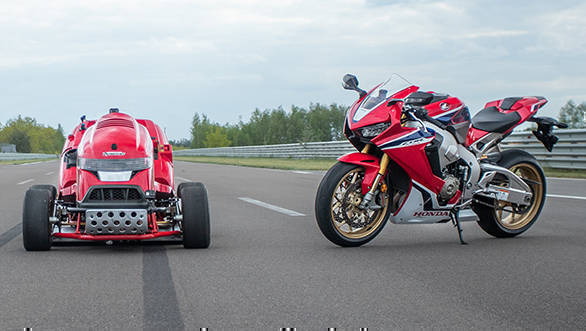 Honda's 190PS Lawnmower enters Guinness World Records as fastest ever, can cut grass too!