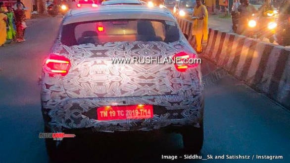 2020 Renault Kwid facelift's LED tail lamps seen in new spy photos