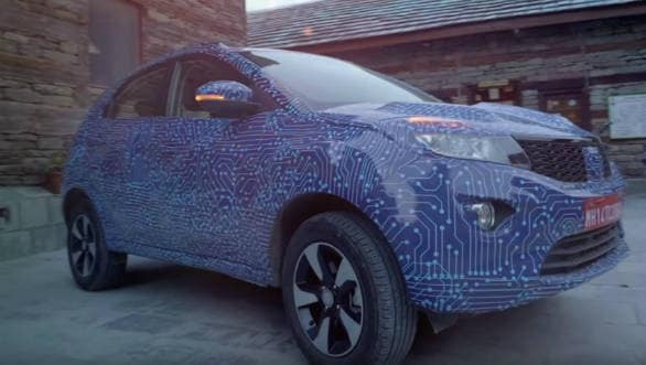 Upcoming Tata Nexon EV SUV instrument cluster seen ahead of launch Tata Nexon EV