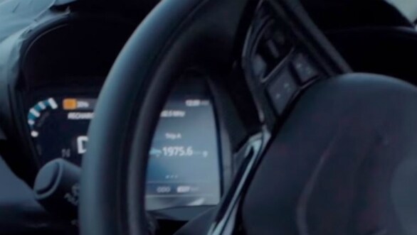 Upcoming Tata Nexon EV SUV instrument cluster seen ahead of launch Tata Nexon EV instrument cluster