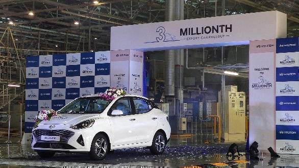 Hyundai Motor India crosses the three million export car production milestone
