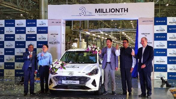 Hyundai Motor India crosses the three million export car production milestone