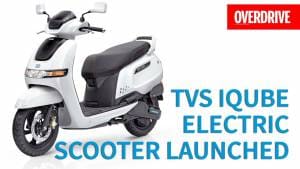 TVS iQube Electric Scooter Launched - Range, Specifications and features