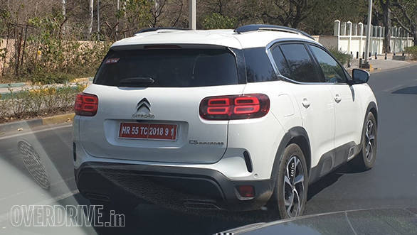 Citroen C5 Aircross spotted testing