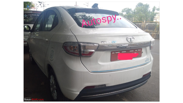 2020 Tata Tigor EV facelift spotted undisguised