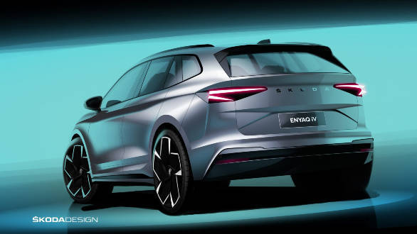 Skoda Enyaq iV electric SUV revealed in design sketches ahead of September 1 reveal