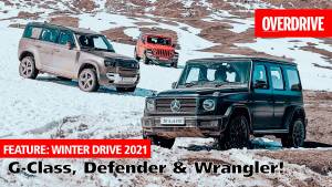Winter Drive 2021: Back to the snow-clad mountains with the G-Class, Defender & Wrangler!