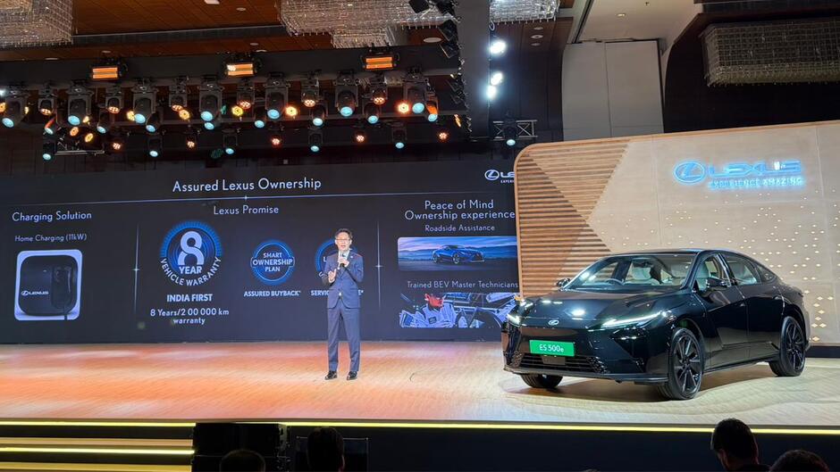 Lexus ES 500e EV launched at Rs 89.99 lakh