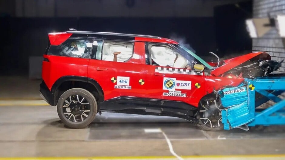 Tata Sierra scores 5-Stars in Bharat NCAP Crash Test Rating